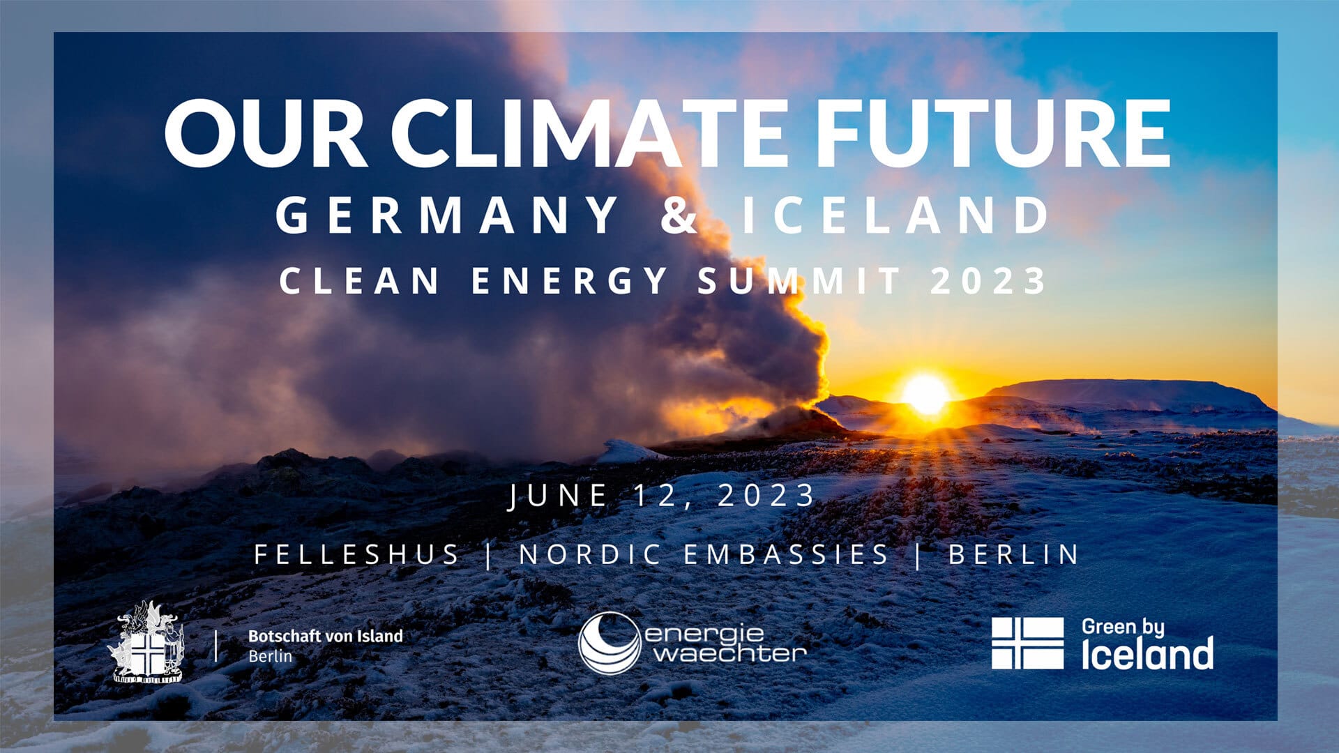 Campaign poster of "OUR CLIMATE FUTURE"