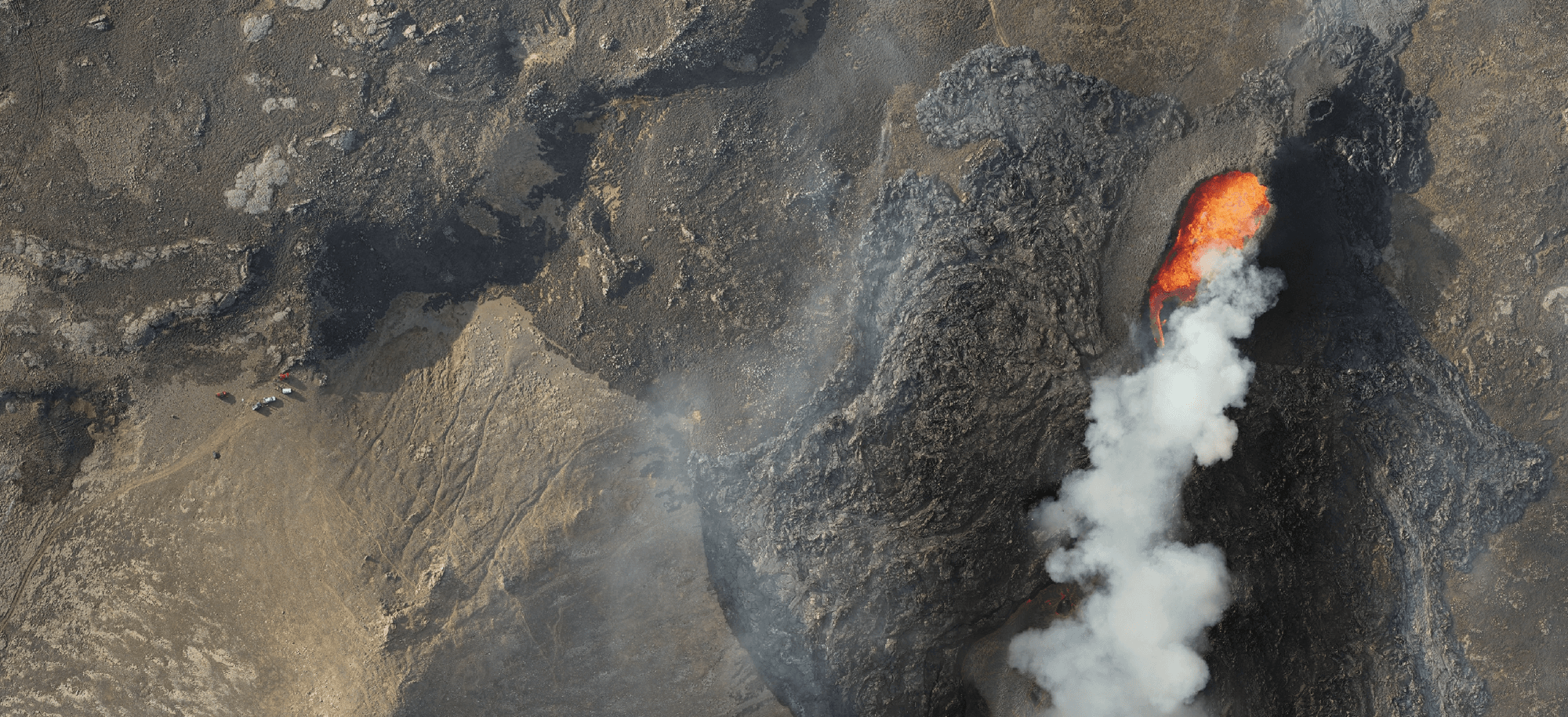 Areal photo of Litli Hrútur volcano
