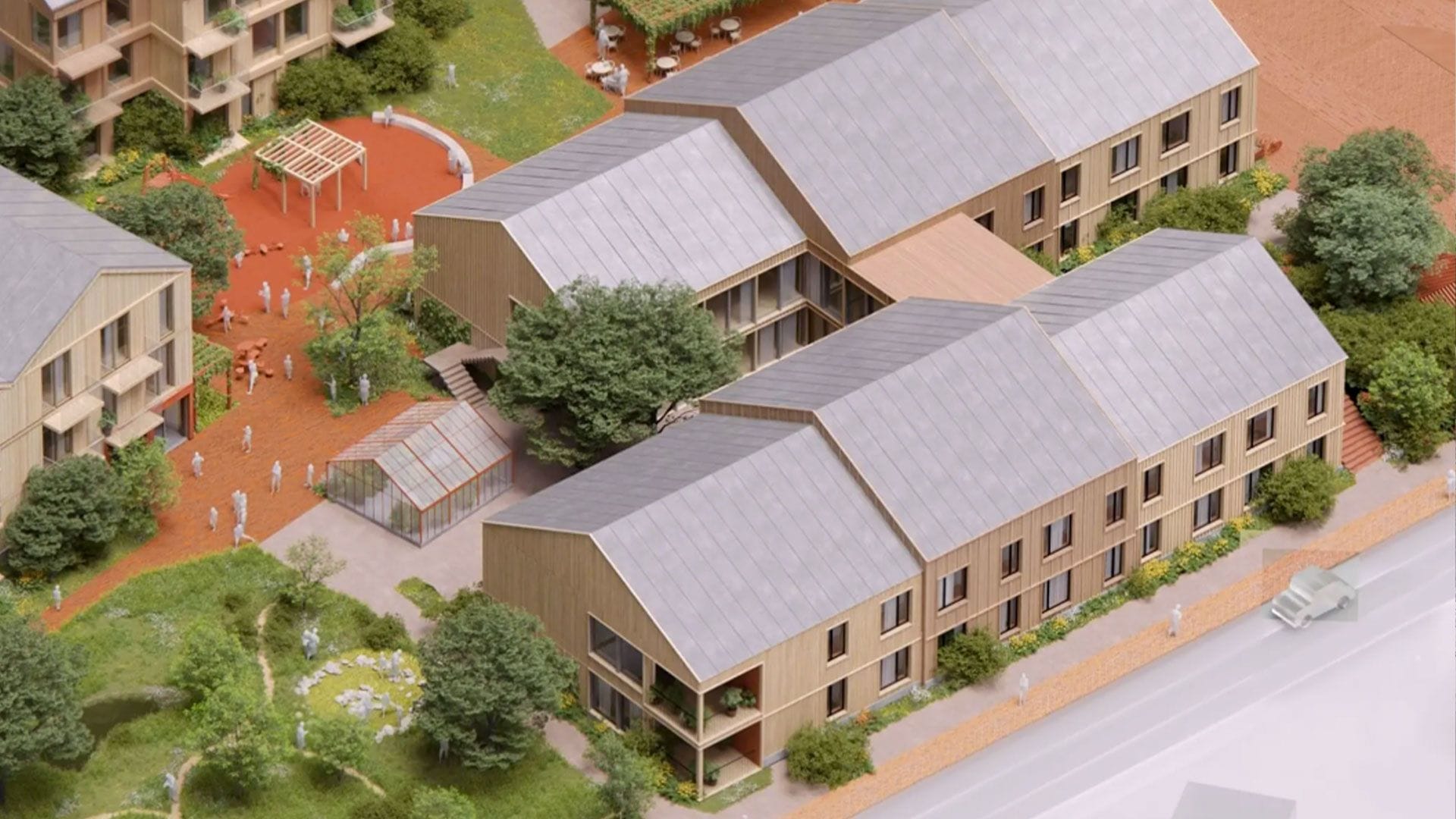 Model of a building.