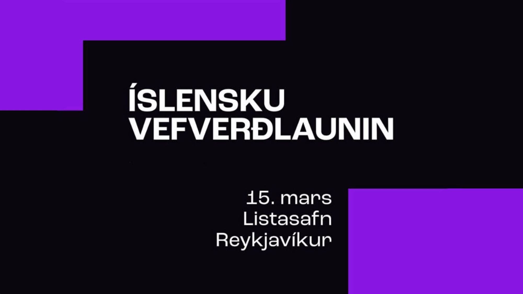 Kynningarmynd fyrir Vefverðlaun.