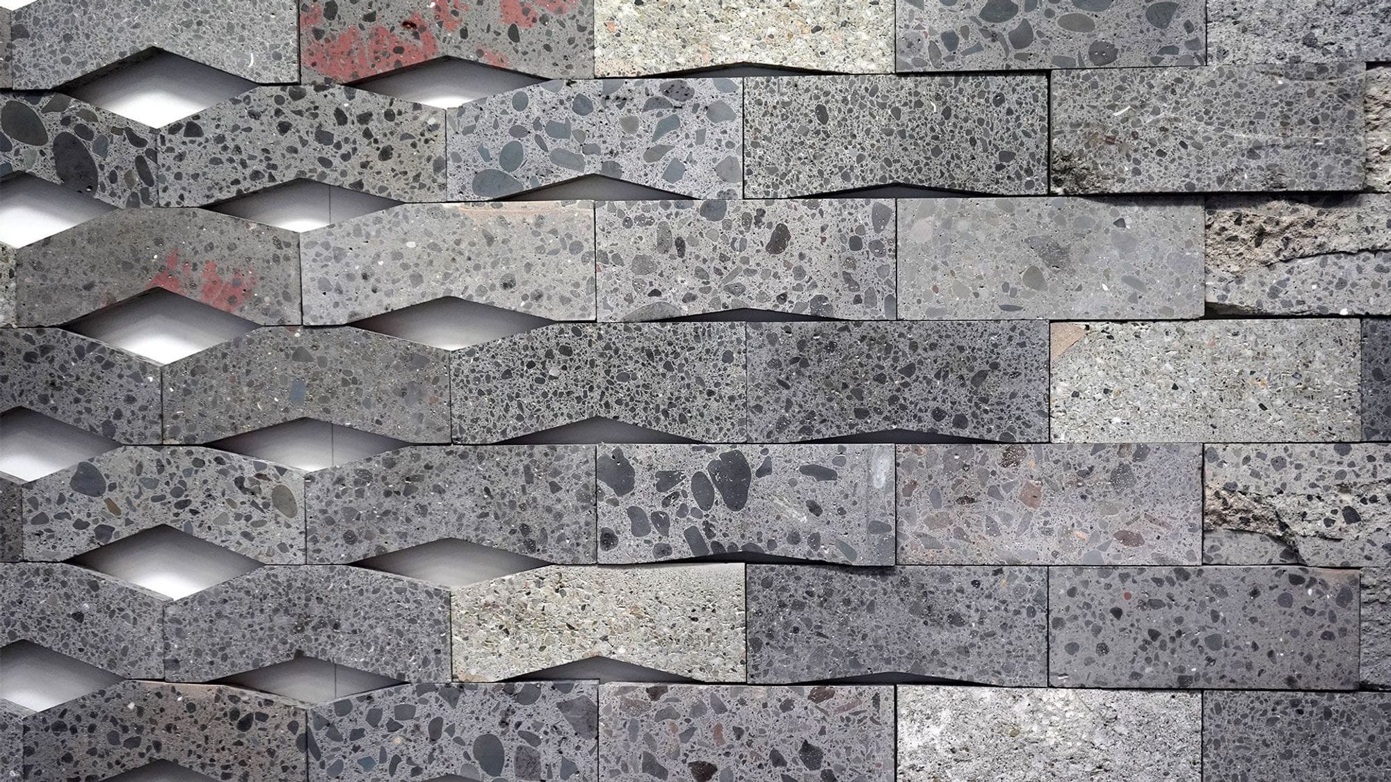 Art piece made from concrete.