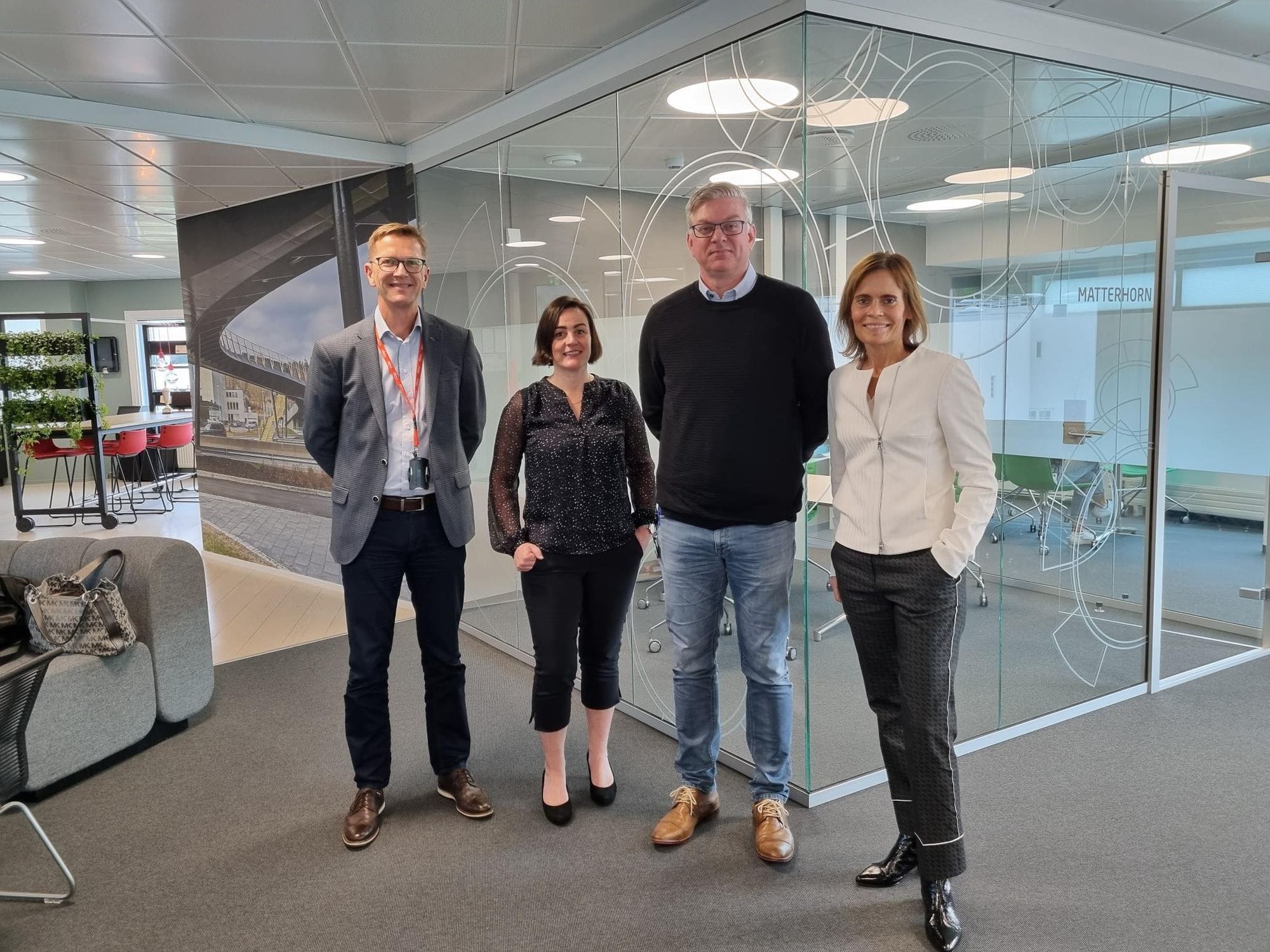 Four EFLA officials standing next to each other