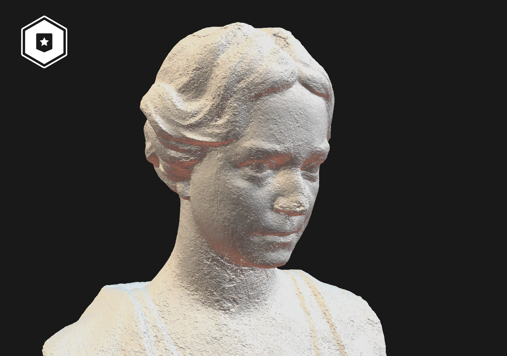 3D staute of a lady