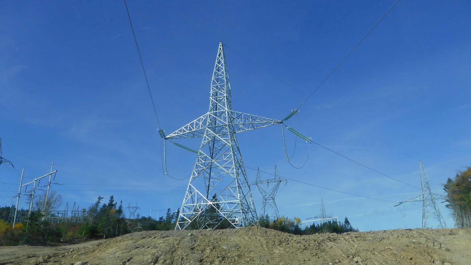 star shaped transmission tower