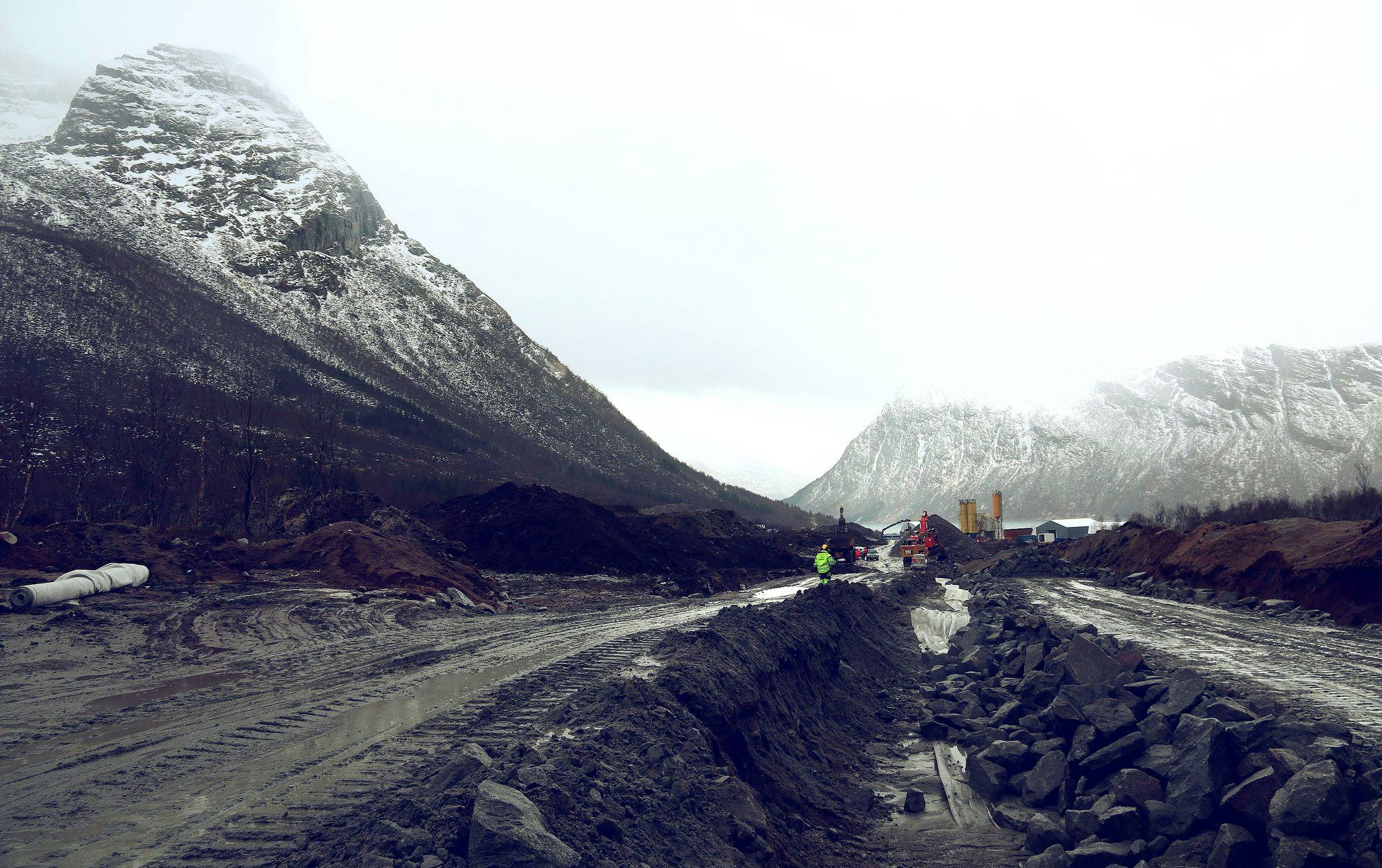 Mountain road construction