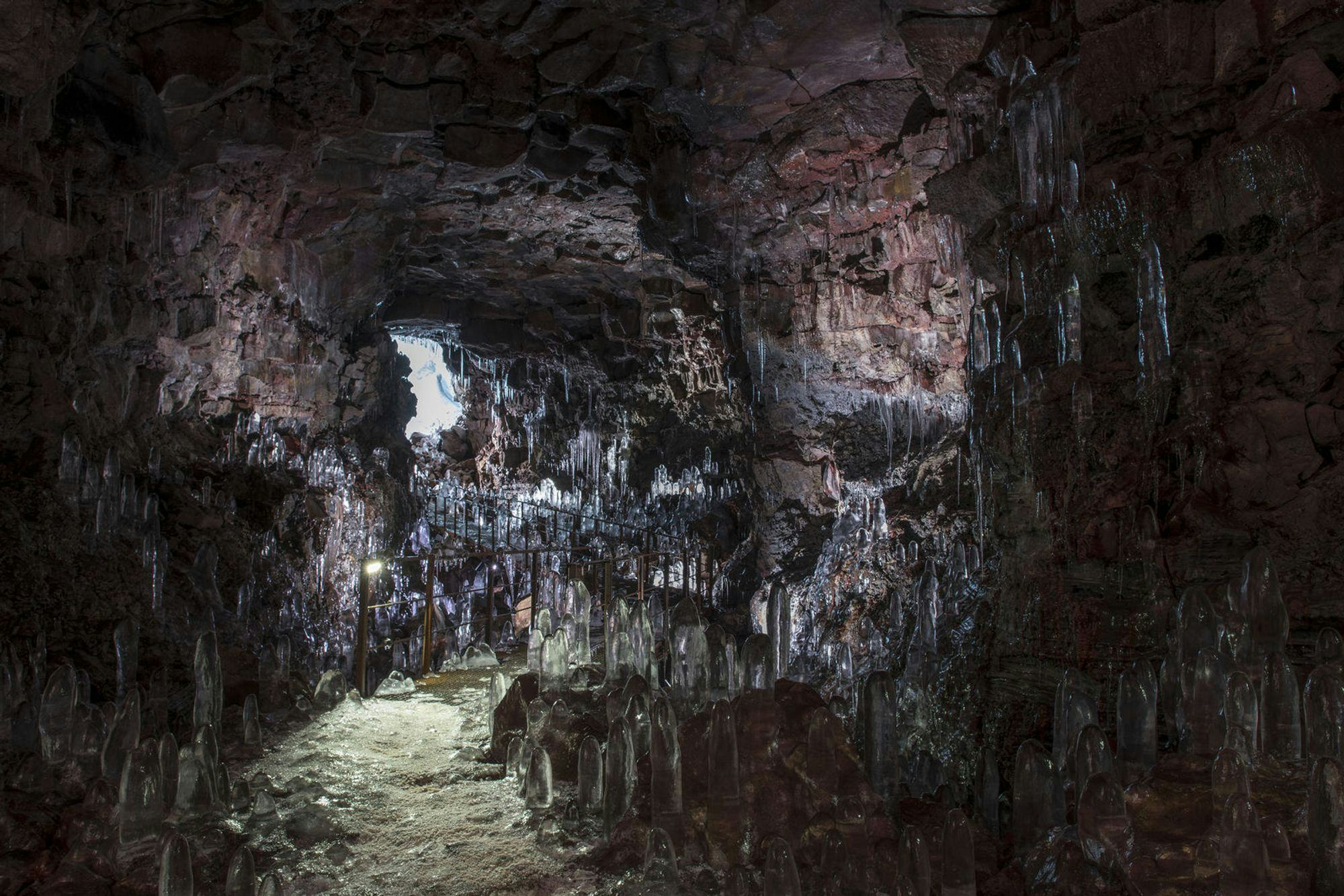 A cave interior